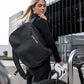 AEROE QuickLock Urban Pannier Bag Pro zwarte waterdichte fiets rugzak - gedragen over de schouder