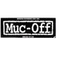 Muc-Off sticker – zwart-wit logo – Improving Performance Since 1994