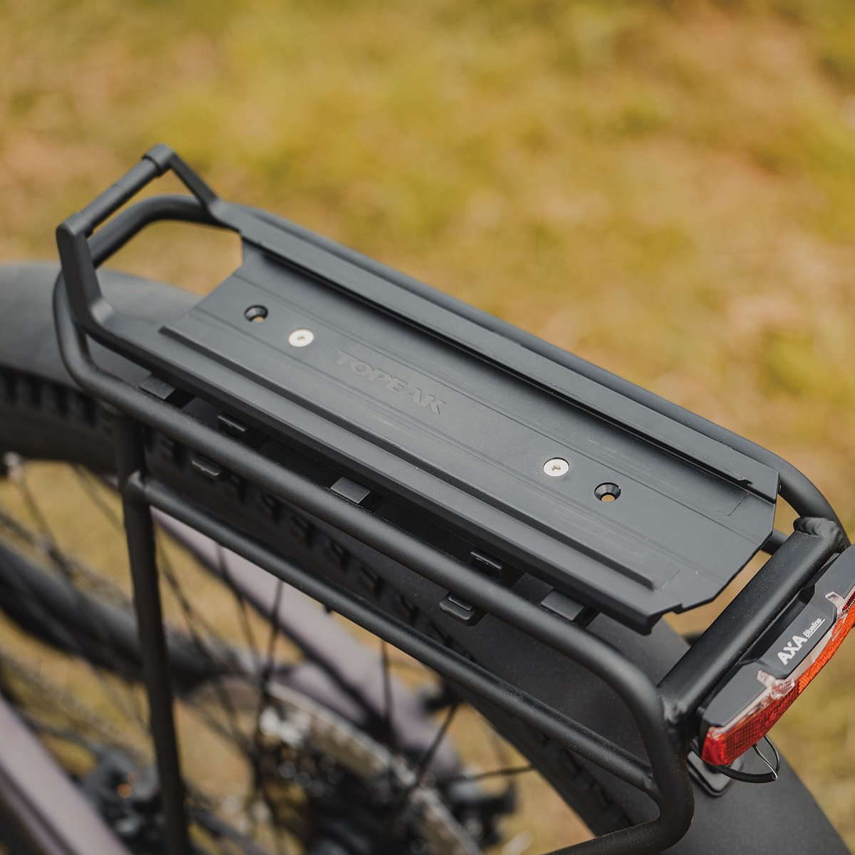  TOPEAK Omni QuickTrack Adapter - gemonteerd op bagagedrager