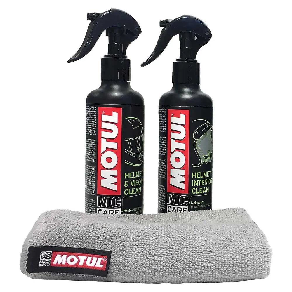 Motul Helmet Clean Pack - het complete pakket uit de verpakking
