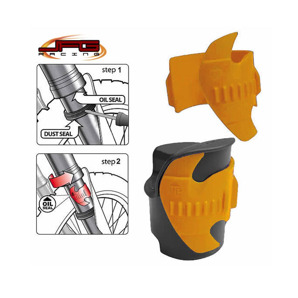 BIKE IT Fork Seal Scraper - oranje