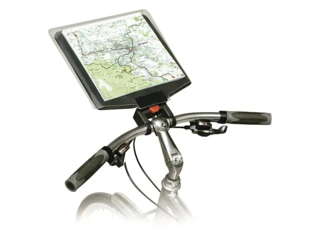KLICKFIX Sunny Kaarthouder - gemonteerd op de fiets
