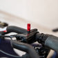 SUPERSONIC PARTS trechteradapter voor Magura MT remontluchting met transparante ontluchtingsbeker in de rem gedraaid