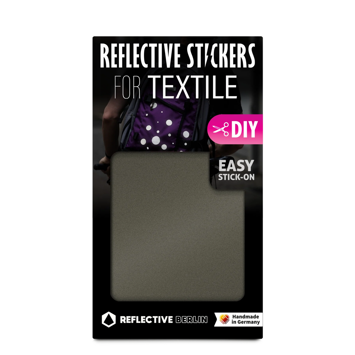  REFLECTIVE BERLIN textielstickers - diy grijs
