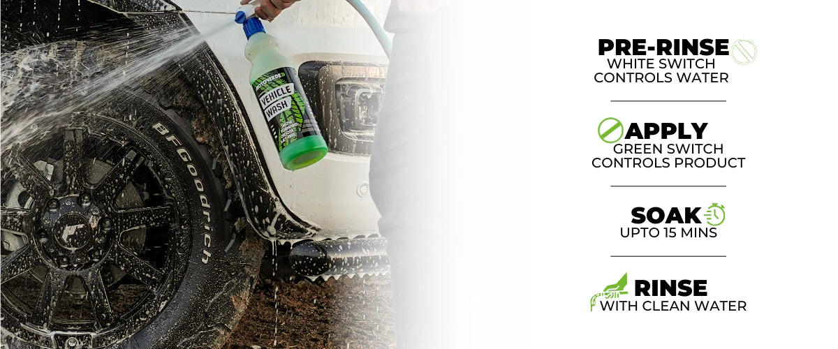 MOTOVERDE Vehicle Wash Concentrated - gebruiksaanwijzing