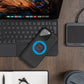 QUAD LOCK MAG RING V2 blauw op case
