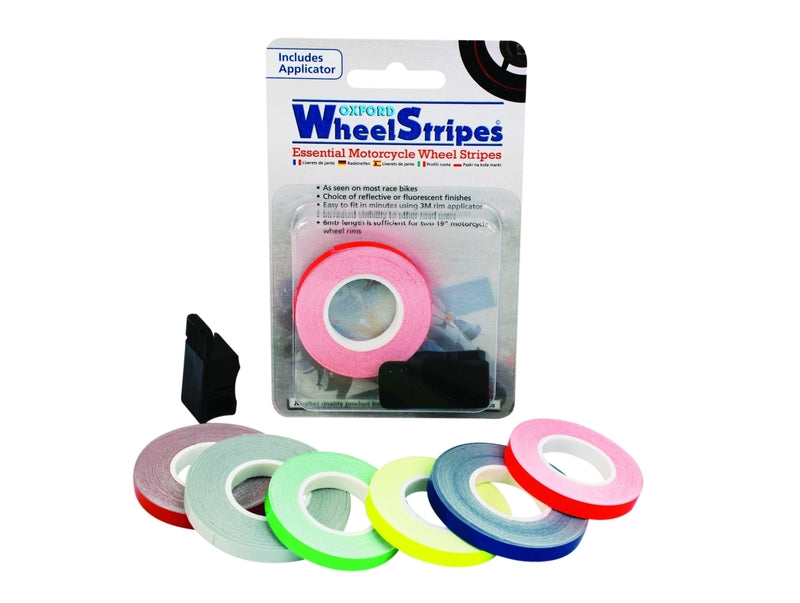 OXFORD WheelStripes wit reflecterend - diverse kleuren lint
