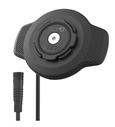 Quad Lock Waterproof Wireless Charger verpakking met IP67 waterdichte draadloze oplaadkop voor motor en e-bike detail