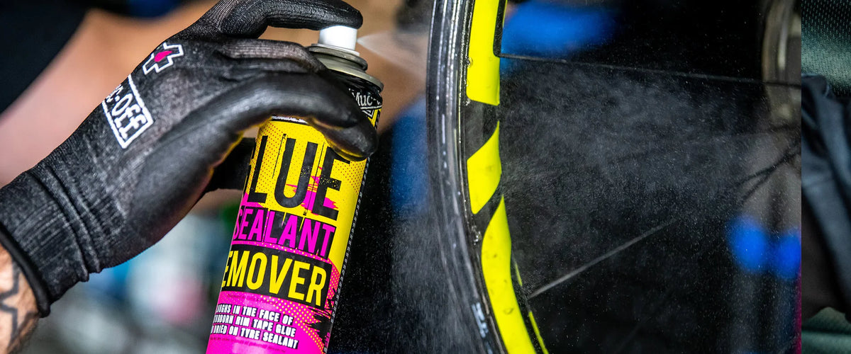 Muc-Off Glue and Sealant Remover - hier worden lijmresten verwijderd