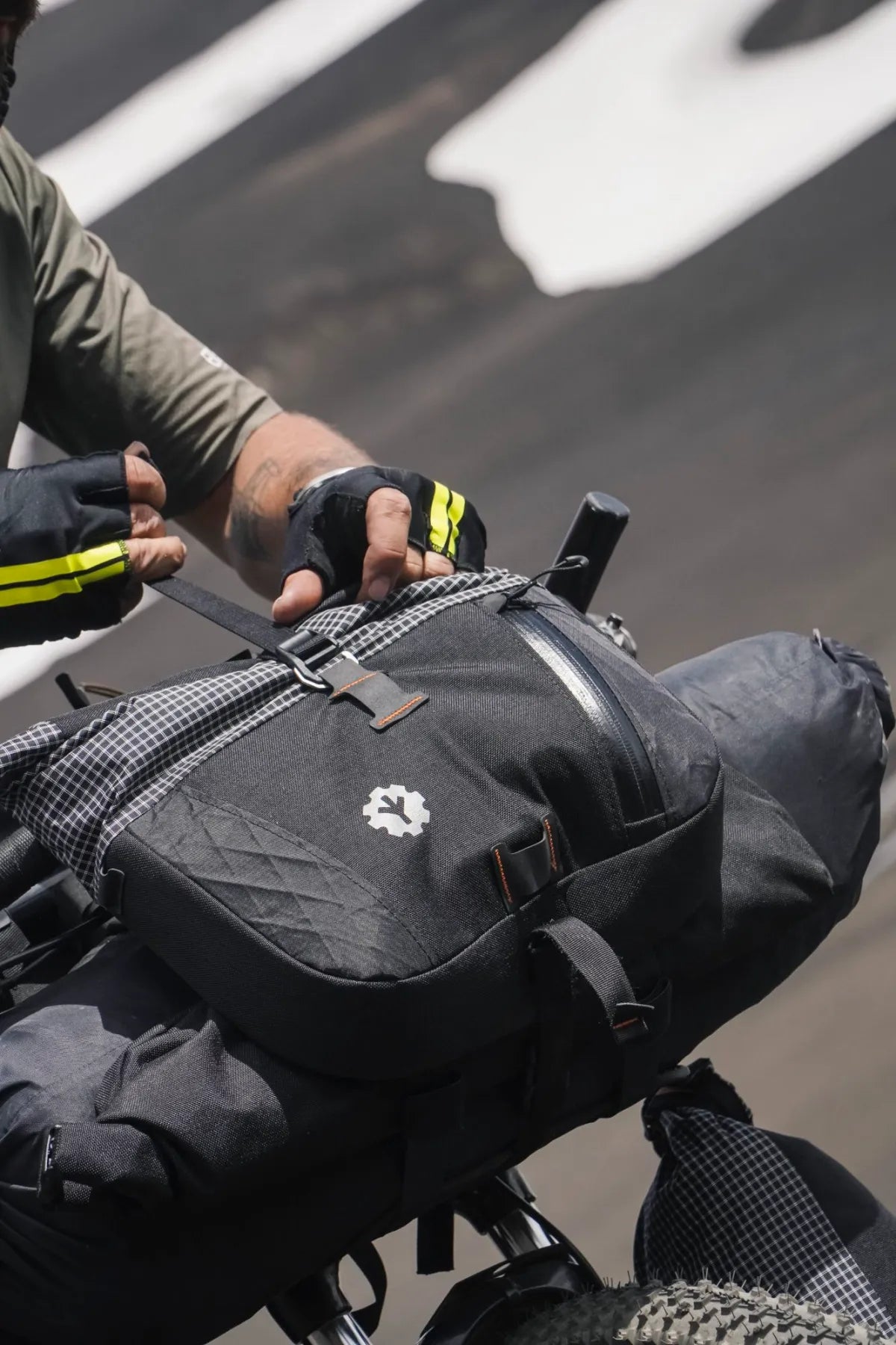 CHOIKE LapaDry 4L waterdichte stuurtas bikepacking makkelijk bereikbaar