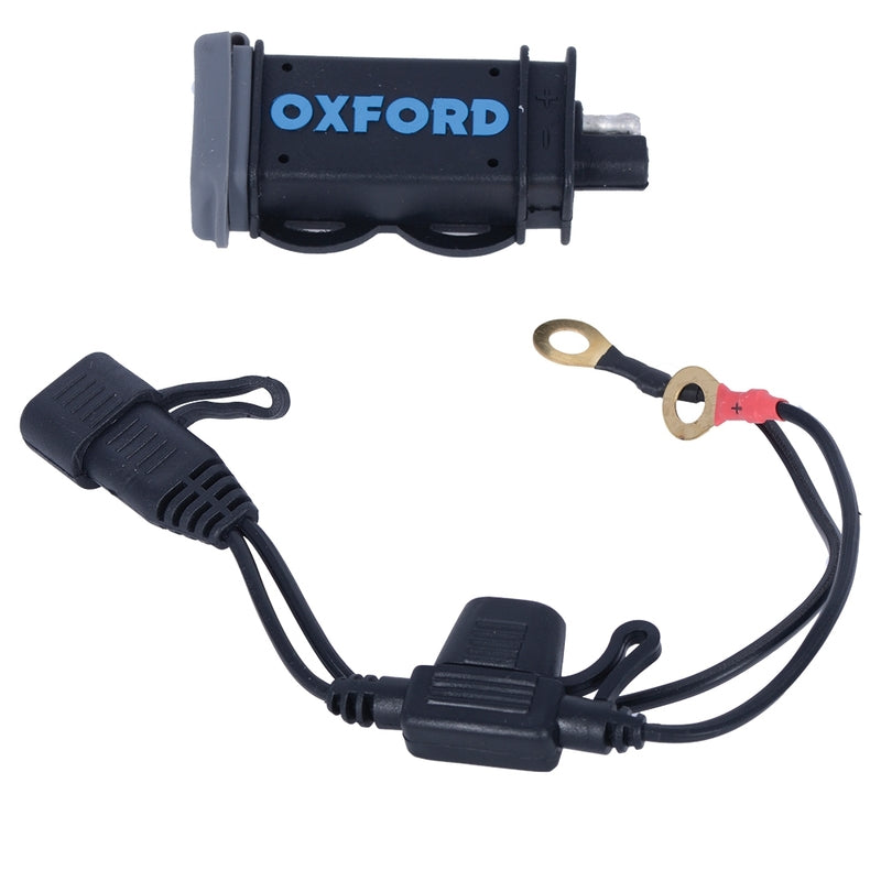 OXFORD High Power USB Charging Kit 2.1A - uit de verpakking uitgestald