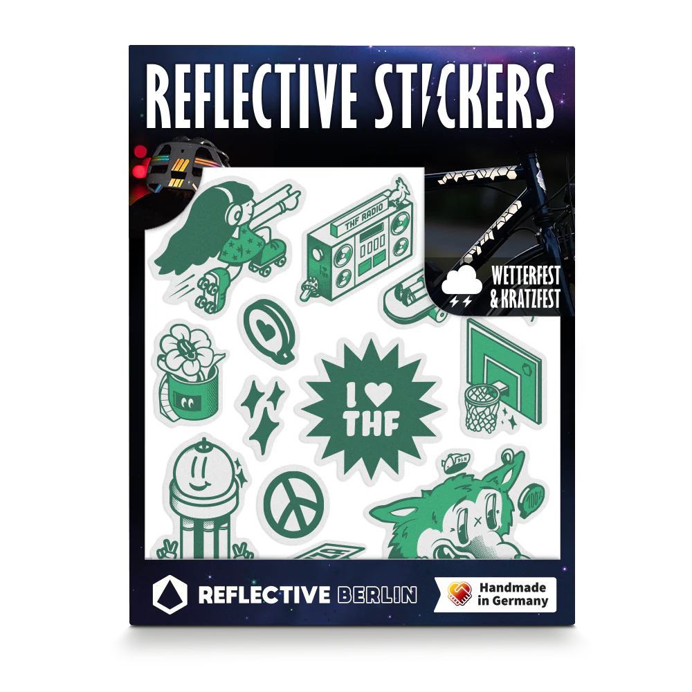 REFLECTIVE BERLIN kinderstickers medium - reflecterende fietsstickers