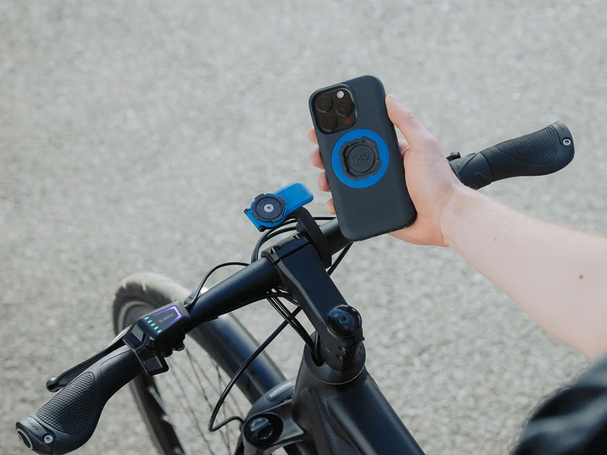 Quad Lock Out Front Mount V3 fietshouder - gemonteerd op een fietsstuur