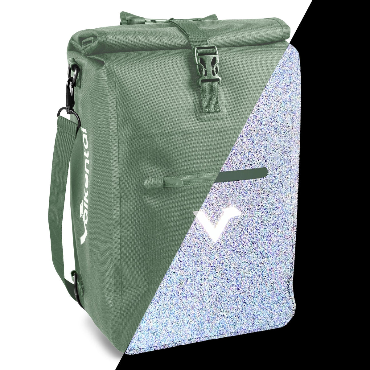 VALKENTAL ValkOne fietstas groen reflecterend 23L"