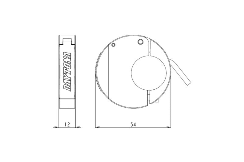 DAYTONA Slim USB-C motorlader 18W – detail rond