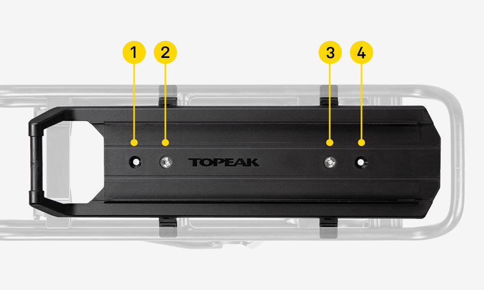  TOPEAK Omni QuickTrack Adapter - verstelbaar door de schroeven