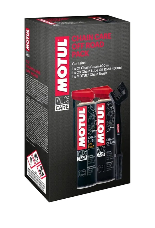MOTUL chain care off road pack in de verpakking