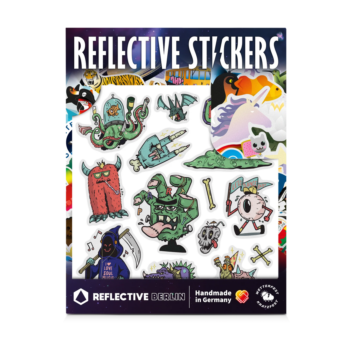 REFLECTIVE BERLIN kinderstickers medium - reflecterende fietsstickers