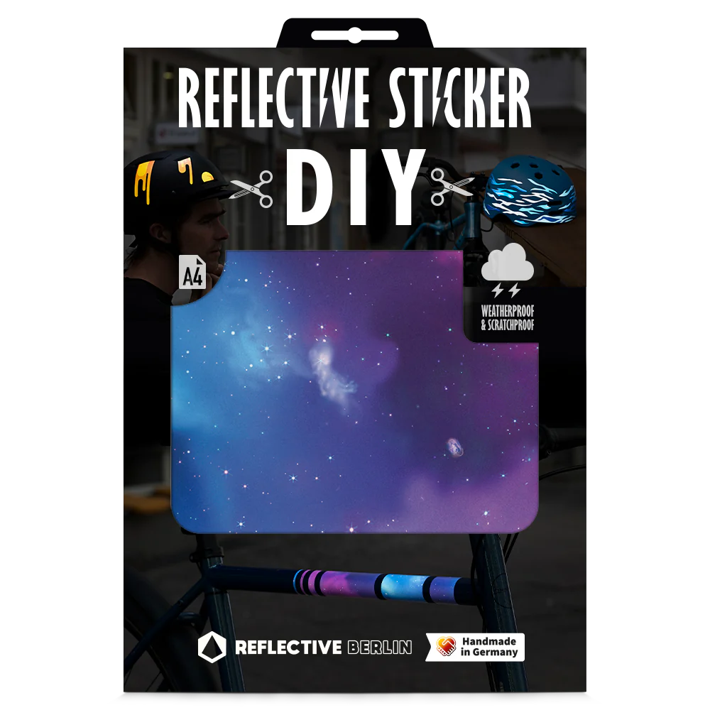 REFLECTIVE BERLIN stickers large A4 - diy fietsstickers