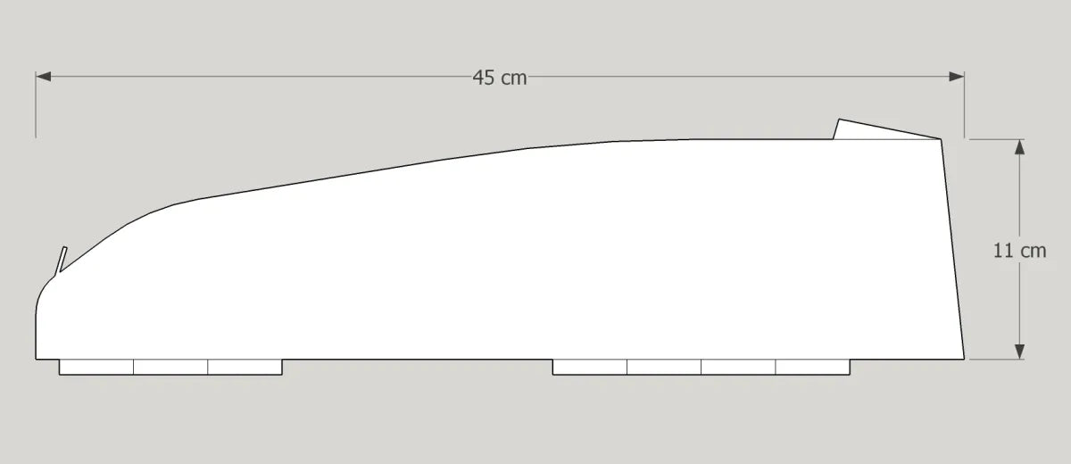 CHOIKE TTLong 2L - afmetingen