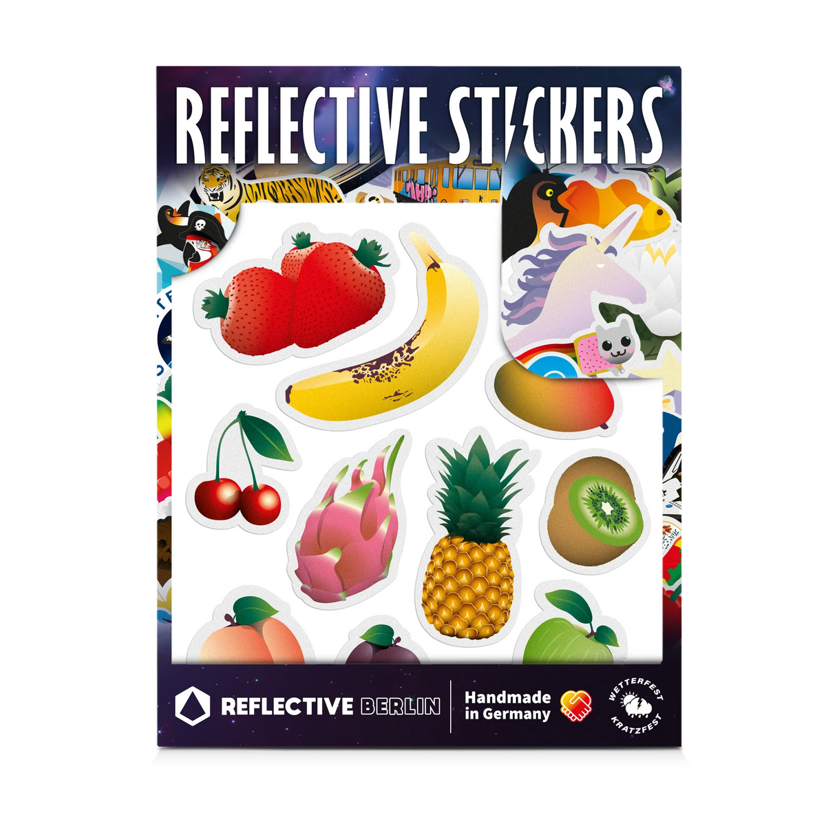 REFLECTIVE BERLIN kinderstickers medium - reflecterende fietsstickers