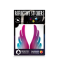 Reflective Berlin reflecterende stickers small voor kinderen wings purple