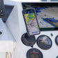 Quad Lock 360 Suction Base - op een boot geplakt