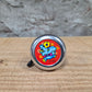 Kinder fietsbel aluminium zilver 55mm diameter met olifant