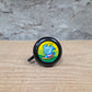 Kinder fietsbel aluminium mat zwart 55mm diameter - met neushoorn