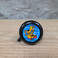 Kinder fietsbel aluminium mat zwart 55mm diameter - met giraffe