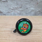 Kinder fietsbel aluminium mat zwart 55mm diameter - met leeuw