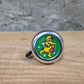 Kinder fietsbel aluminium zilver 55mm diameter met eend