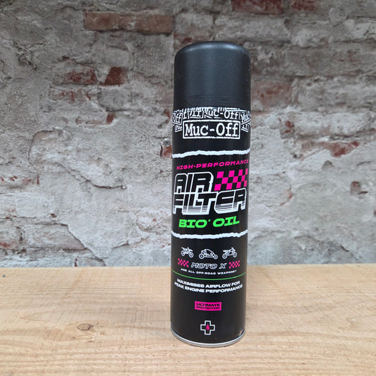 MUC-OFF bio air filter oil in de showroom