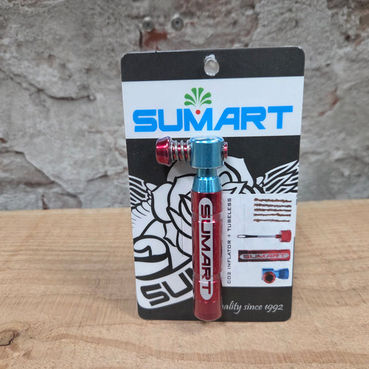 SUMART TPC-2 tubeless reparatie kit met CO2-pomp - IN DE VERPAKKING