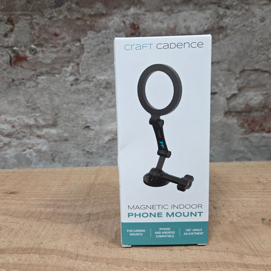 Craft Cadence Magnetic Indoor Phone Mount verpakking - magnetische telefoonhouder voor Garmin fietscomputerhouder en indoor training