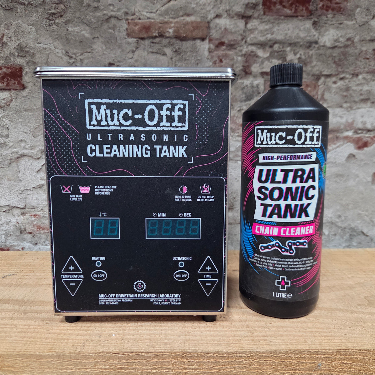 Muc-Off Ultrasonic Cleaning Tank met chain cleaner
