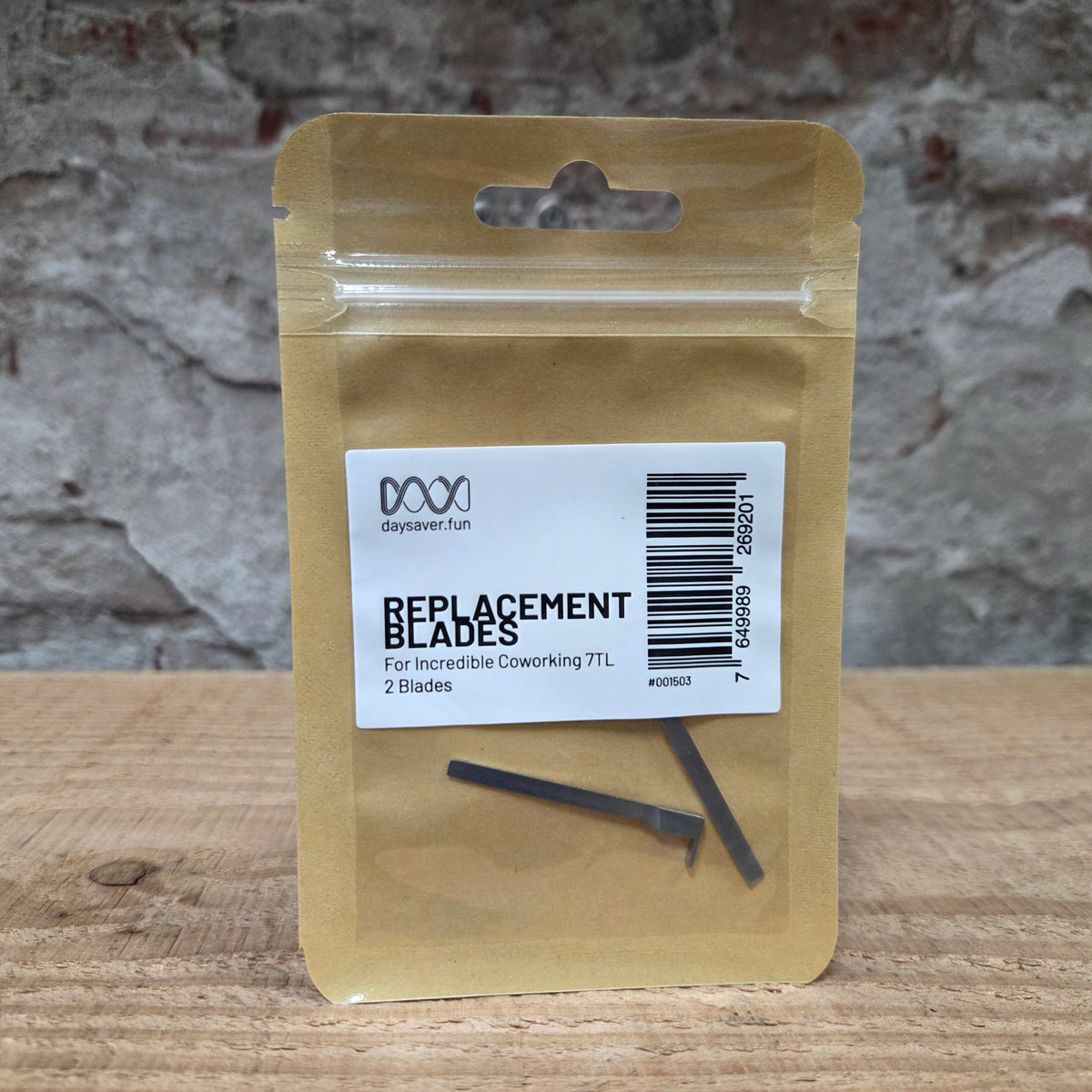 DAYSAVER coworking 7TL Ersatzklingen - Edelstahlklingen 2er-Pack