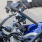 QUAD LOCK 1" ball adaptor mount op de ram mount gemonteerd met dampener en case