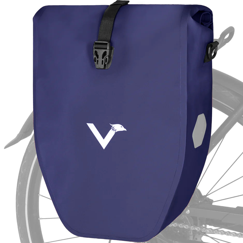 VALKENTAL Bike Bag 28L blauw
– waterdichte bagagedragertas voor fietsers