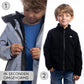 VALKENTAL 3IN1 REFLECTERENDE KINDER JACKET uitritsbare fleece trui