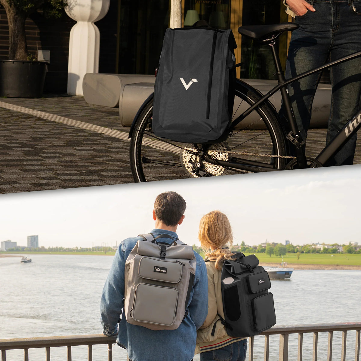 urbanx als rugzak gedragen - comfortabel voor woon-werkverkeer