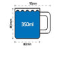 OXFORD emaille camping mug - afmetingen mug