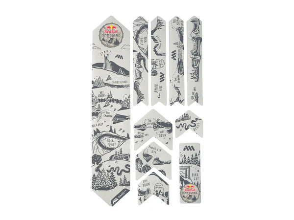 AMS x Red Bull Hardline Frame Guard Extra donker grijs