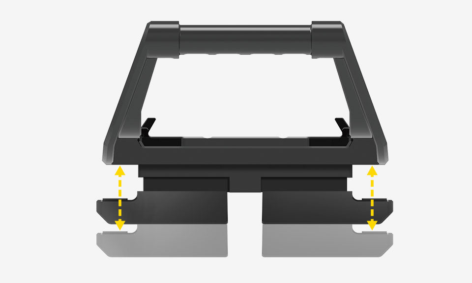  TOPEAK Omni QuickTrack Adapter - verstelbaar in hoogte