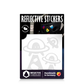 Reflective Berlin reflecterende stickers small voor kinderen ufo wit