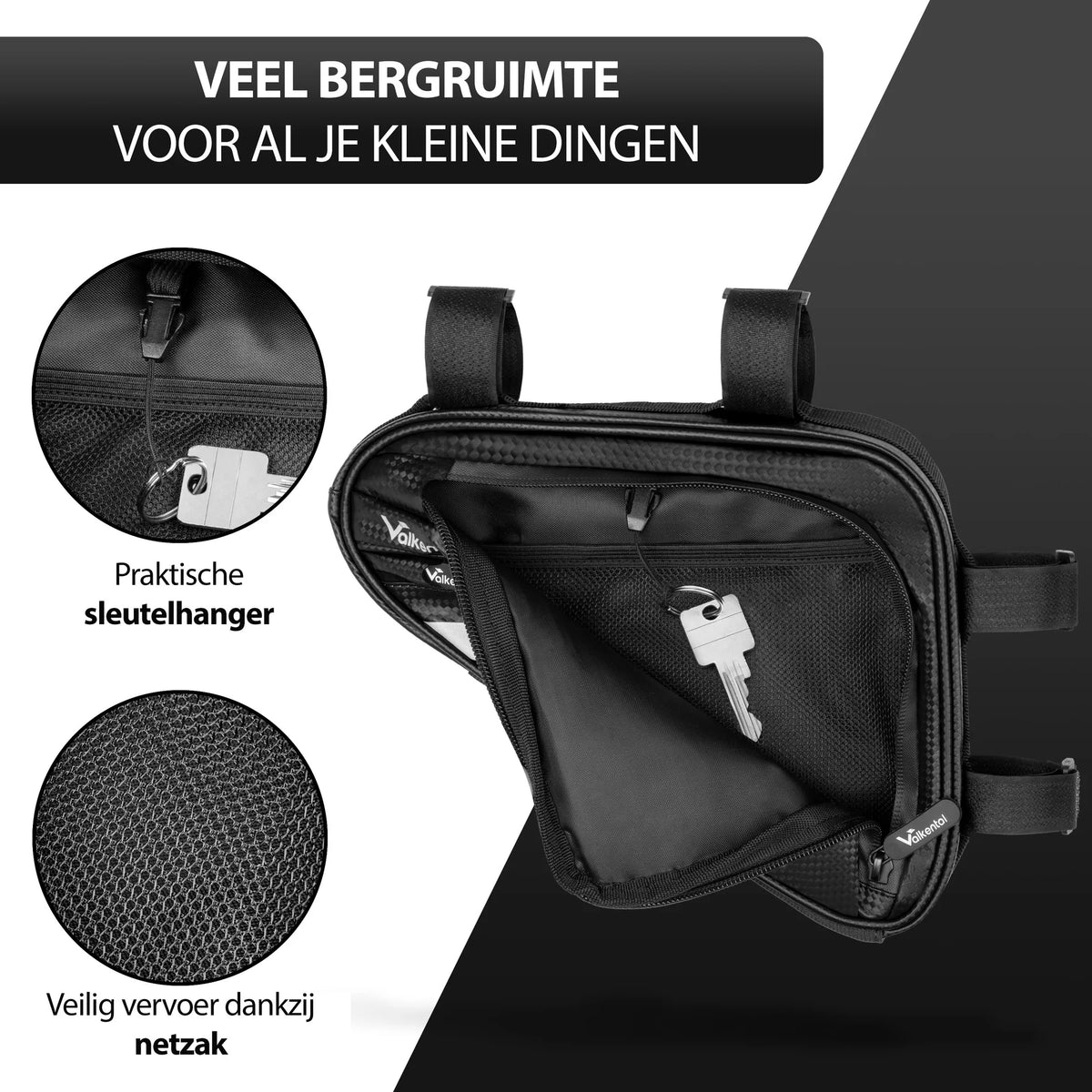 VALKENTAL 3IN1 CITY BAG binnenzijde