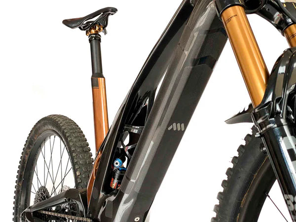 AMS Honeycomb Frame Guard E-Bike onderbuis geplakt