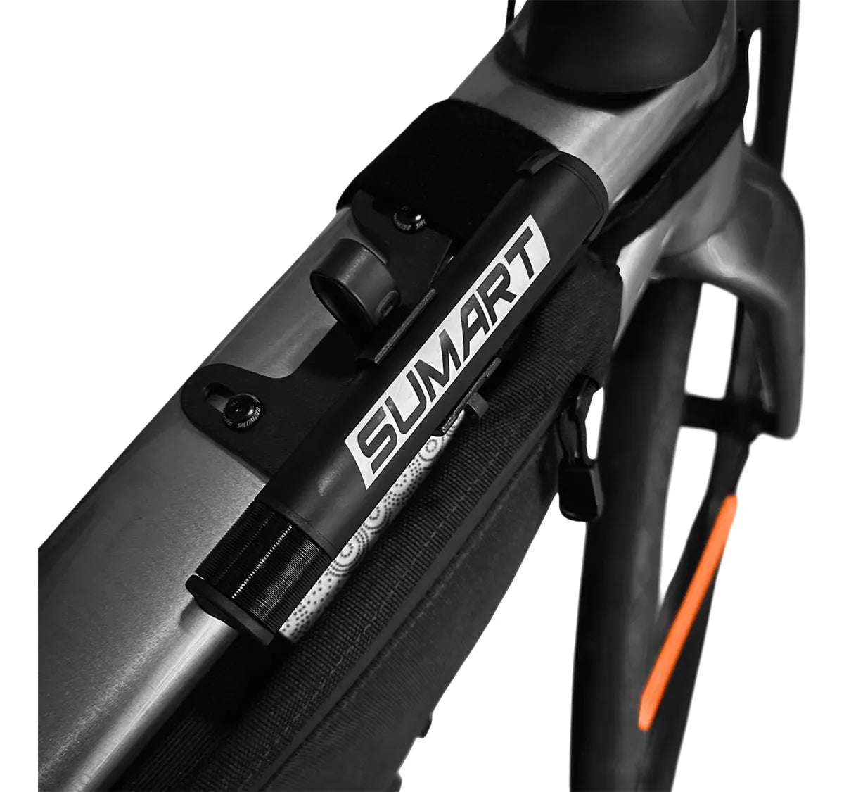 SUMART AMP-127 minipomp - montage op de fiets