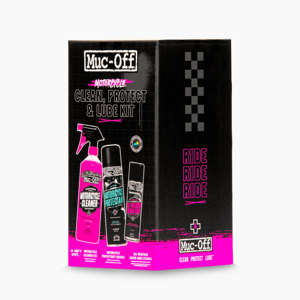 MUC-OFF Motorcycle Clean, Protect & Lube Kit - verpakking