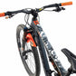 AMS Honeycomb Frame Guard Basic white camo geplakt op bovenbuis